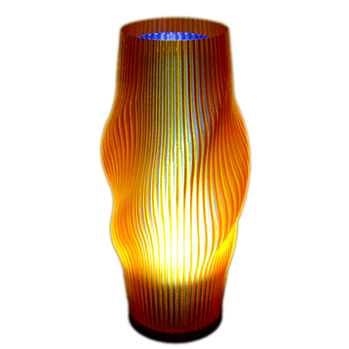 Lampara Nordica 3D Macanudo Ambar Aurora Boreal Indigo