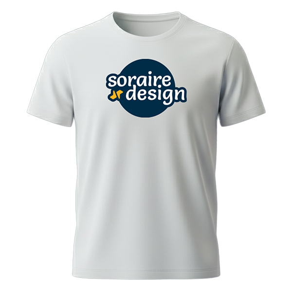 Remera blanca Sublimada Personalizada DTF Soraire Design SIN FONDO