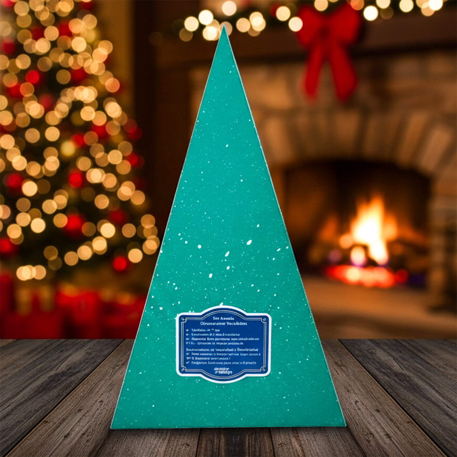 Set Ananás Ornamentos (x6) Soraire Design Adornos Navideños Navidad Caja detrás