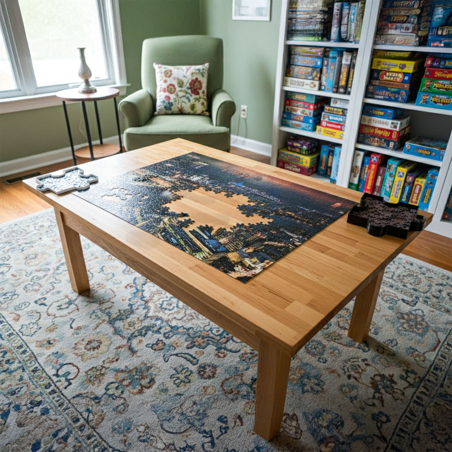 Bandejas x6 para Puzzles Rompecabezas - Apilables, encastrables Soraire Design Impresion 3D mesa con puezzle 1