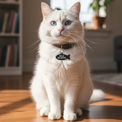 Chapita Pescadito - 55x22mm Adelante Gato