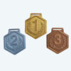 Medallas 3D Personalizadas Soraire Design Medalla 3D Hexognal - 1º 2º y 3º