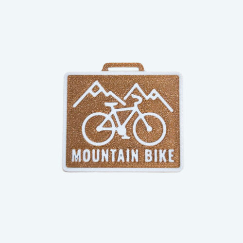 Medallas 3D Personalizadas Soraire Design Medalla 3D Mountain Bike - Rectangular