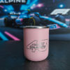 Mate termico grabado personalizado COlapinto Alpine F1 A626 Soraire Design Laser rosa metal (2)