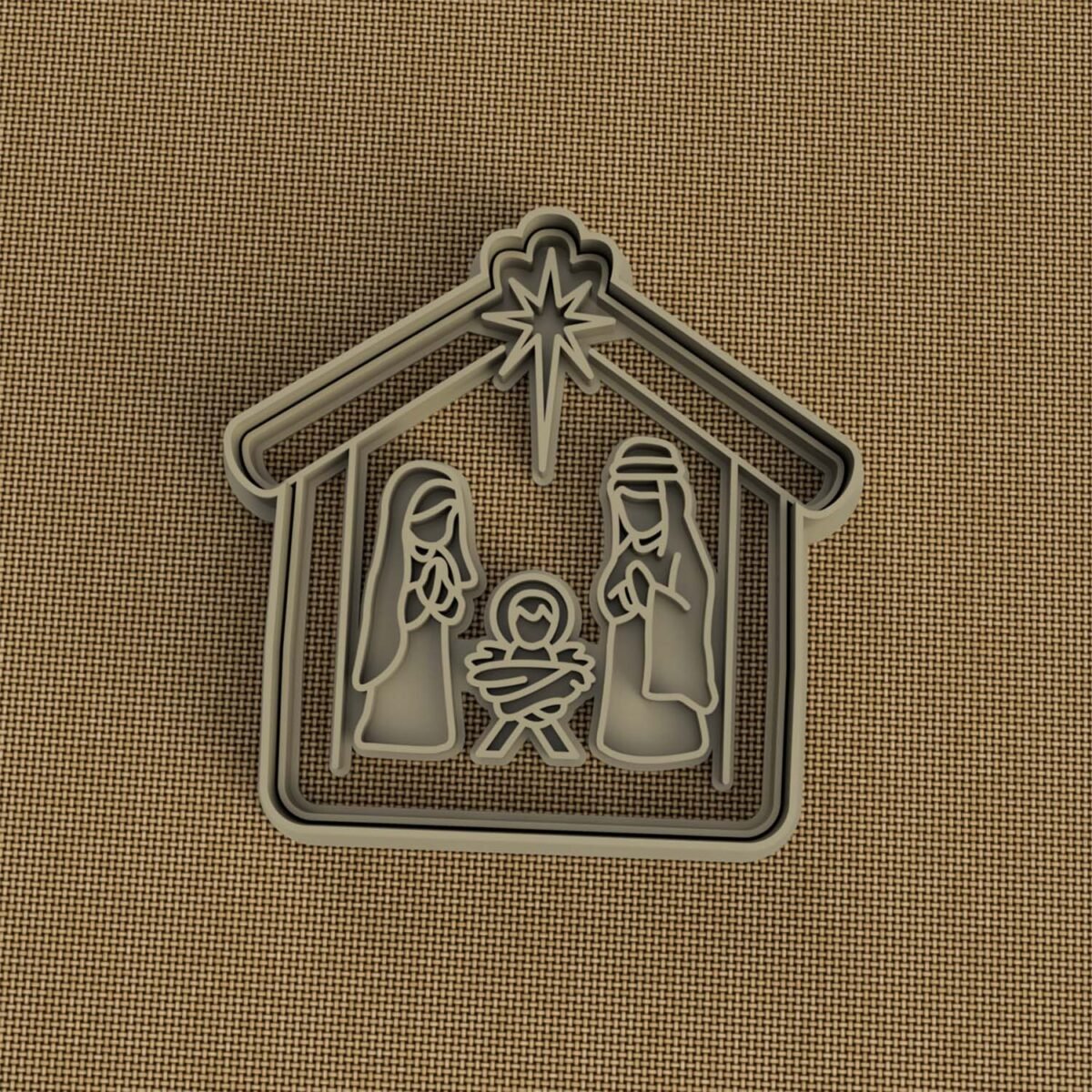 Cortante y sello 3D pesebre Navidad Belen Personalizado Soraire Design