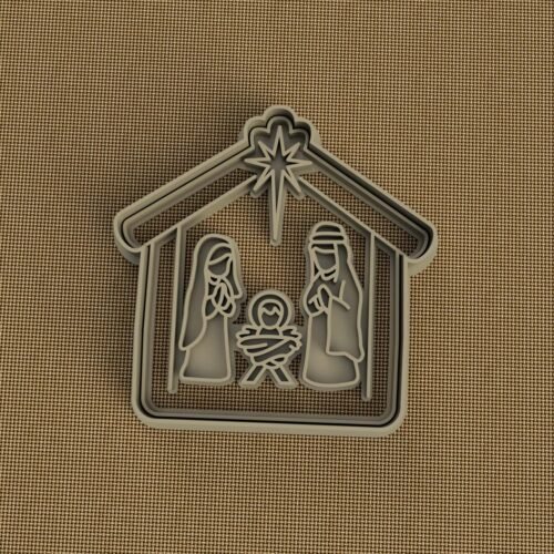 Cortante y sello 3D pesebre Navidad Belen Personalizado Soraire Design