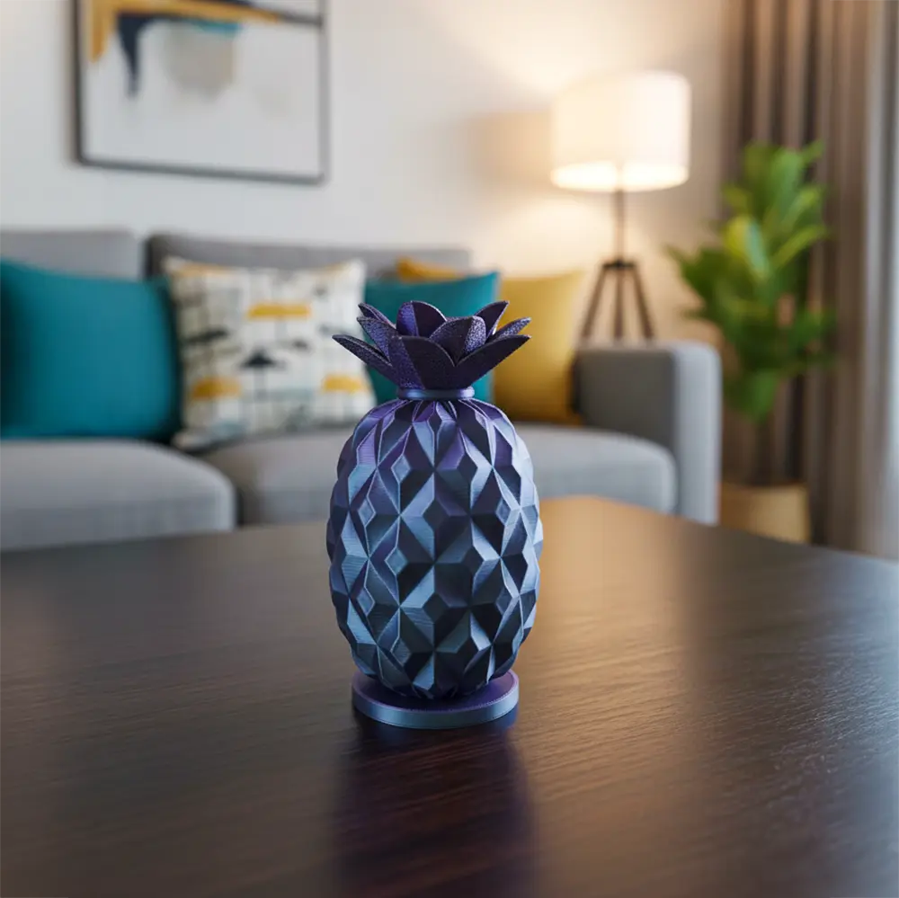 Ananá 15cm – Mod. 06 - Color Violeta Grafito Deco Soraire Design (3)