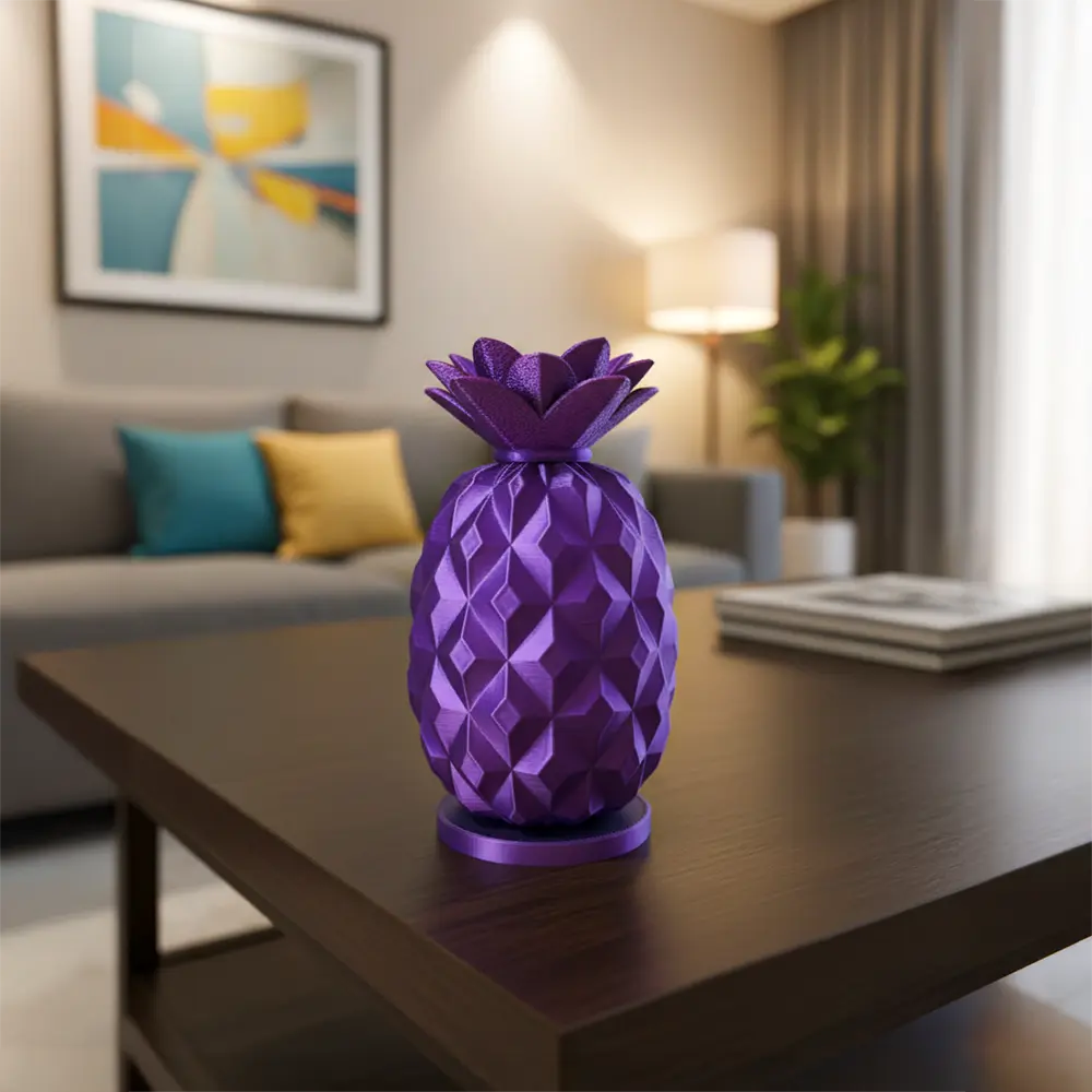 Ananá 15cm – Mod. 06 - Color Violeta Grafito Deco Soraire Design (4)