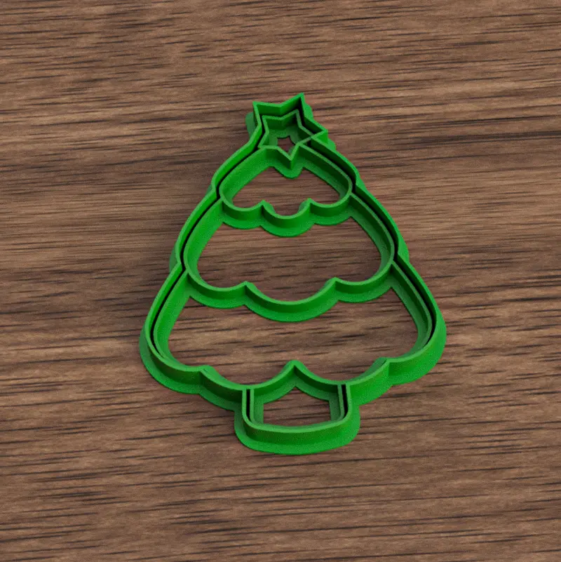 Arbol de Navidad 10 cm - Cortante y sello PERSPECTIVE