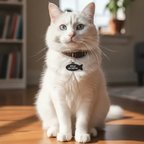 Chapita Pescadito - 55x22mm Adelante Gato