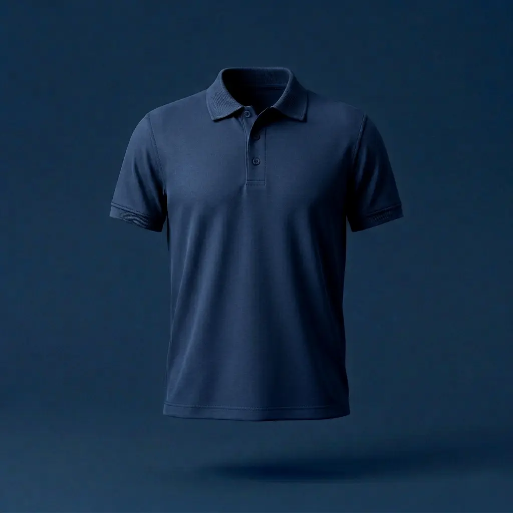 Chomba de pique azul oscuro Sublimada Personalizada Estampada DTF Soraire Design