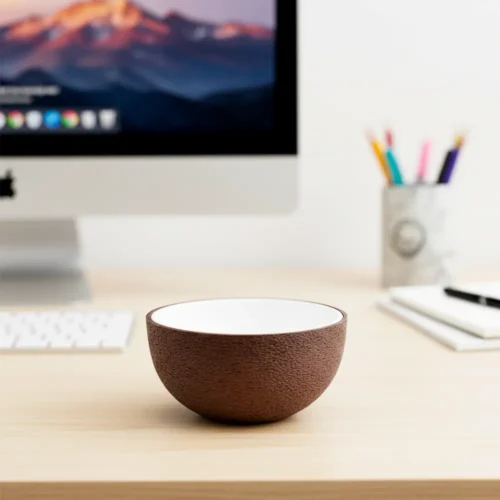 Cocopot Soraire Design Contenedor Coco Organizador Escritorio Bowl 2 en 1 Deco