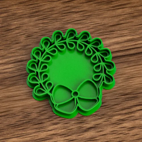 Corona de Navidad 8 cm - Cortante y sello 3D Soraire Design