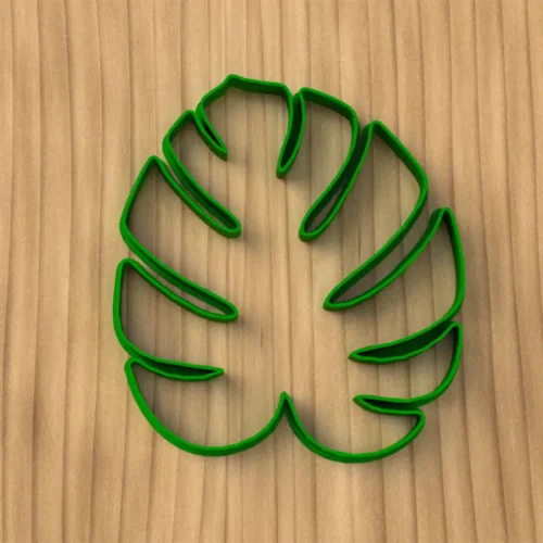Cortante Hoja Monstera 12cm Sello 3D Soraire Design