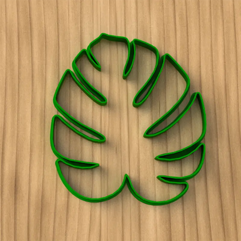 Cortante Hoja Monstera 12cm Sello 3D Soraire Design