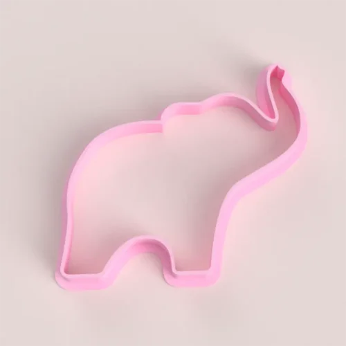 Cortante de silueta de elefante - 8 cm