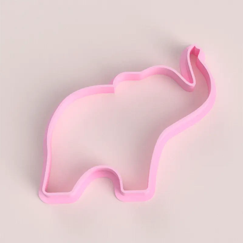 Cortante de silueta de elefante - 8 cm