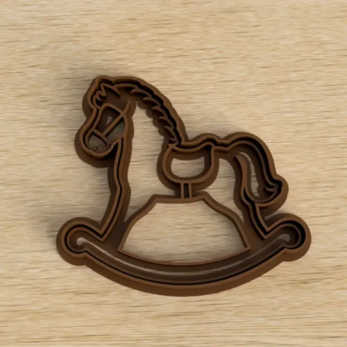 Cortante y sello 3D personalizado Caballito Balancin Navidad Soraire Design (1)