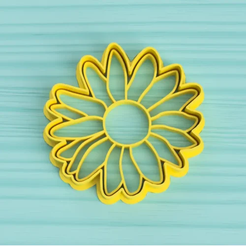 Cortante y sello flor margarita detallada personalizada Soraire Design 3D