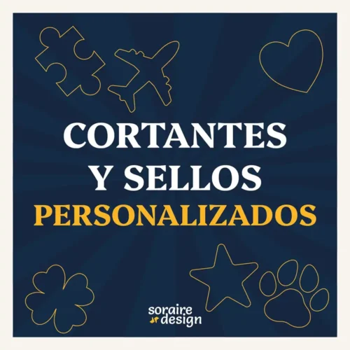 Cortantes y sellos 3D personalizado impresion Soraire Design Ceramica Masa Plastilina Pasteleria