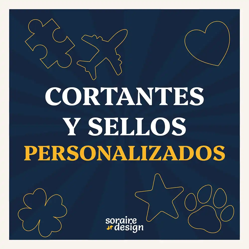 Cortantes y sellos 3D personalizado impresion Soraire Design Ceramica Masa Plastilina Pasteleria