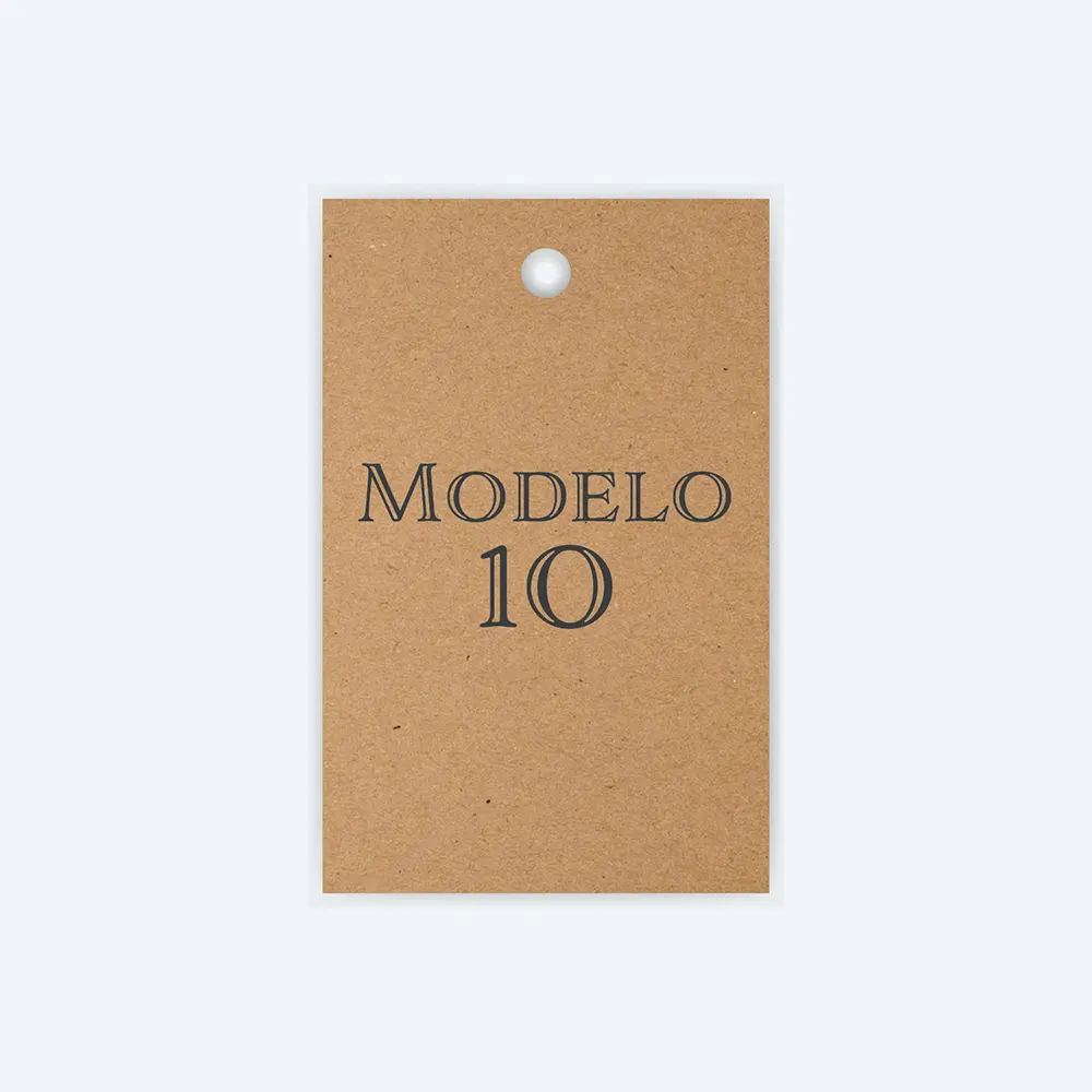 Etiqueta Papel Kraft Corte Laser Soraire Design Price Tag Modelo 10