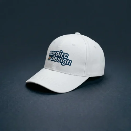 Gorra Estilo Baseball Personalizada Soraire Design Logo Blanca