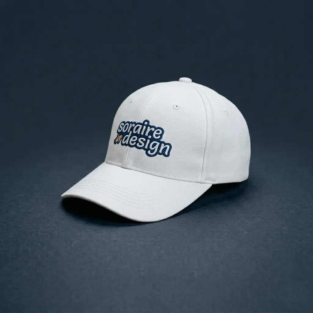 Gorra Estilo Baseball Personalizada Soraire Design Logo Blanca