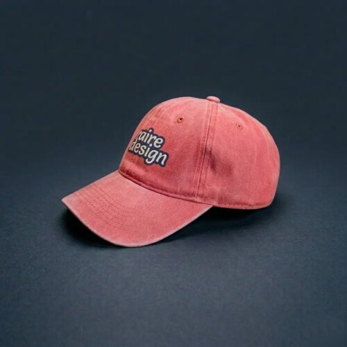 Gorra Estilo Vintage Soraire Design Personalizada Roja con Logo