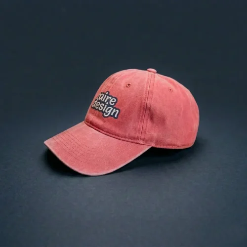 Gorra Estilo Vintage Soraire Design Personalizada Roja con Logo