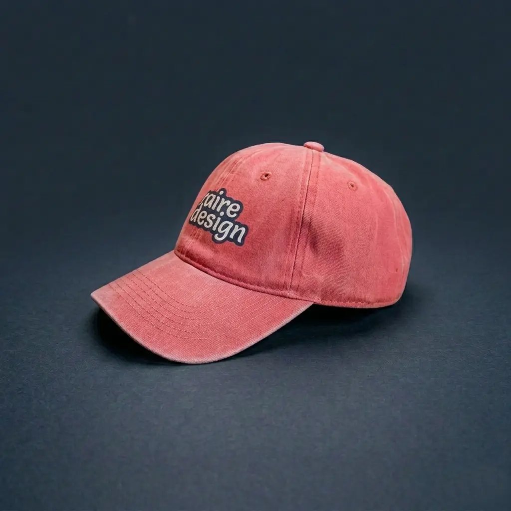 Gorra Estilo Vintage Soraire Design Personalizada Roja con Logo