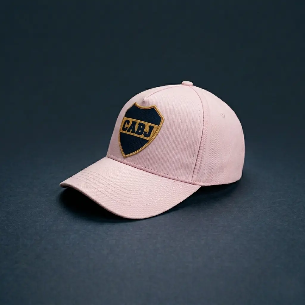 Gorra Estilo visera curva Personalizada Soraire Design Escudo Boca Rosa