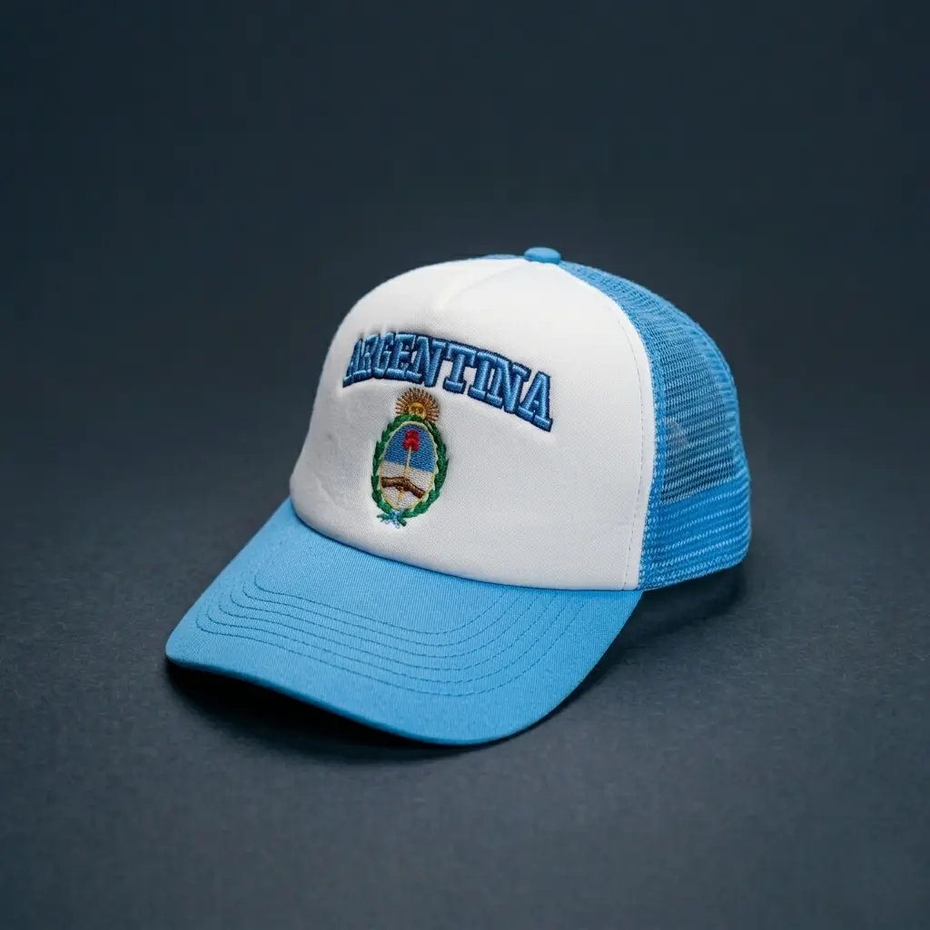 Gorra Trucker Bordada Argentina - Escudo Nacional Soraire Design