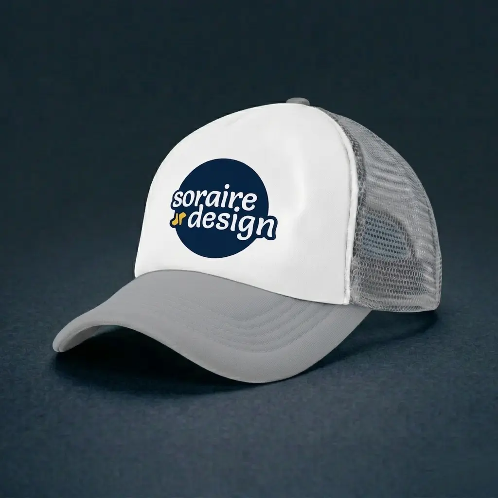 Gorra de Malla Sublimada Gris Claro Personalizada Soraire Design Back LOGO SIN FONDO S (1)