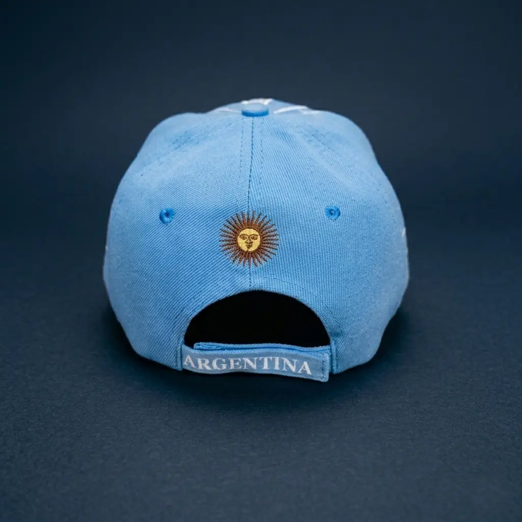 Gorra vicera curva Bordada Argentina - Lineas y franjas (1)