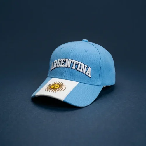 Gorra vicera curva Bordada Argentina con sol (1)