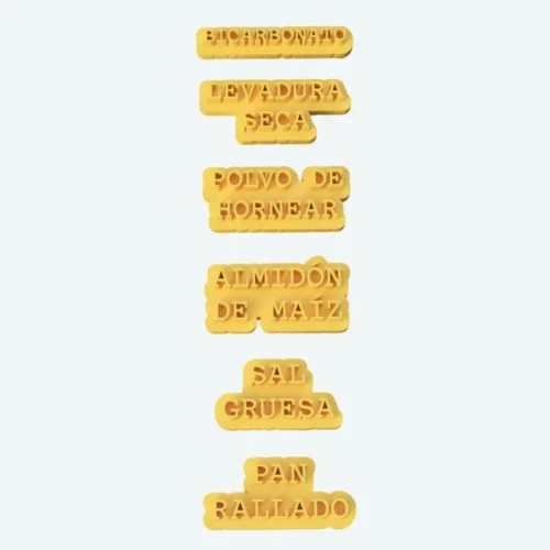 Kit Sellos 3D Basicos de cocina