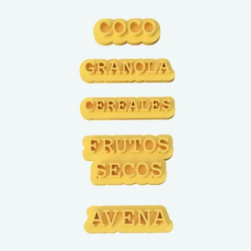 Kit Sellos 3D Desayuno