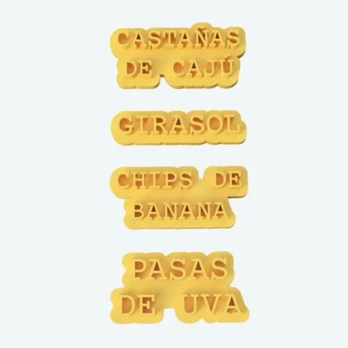 Kit Sellos 3D Frutos Secos 2