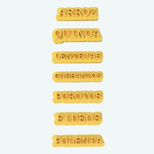 Kit Sellos 3D Legumbres y secos