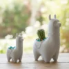Llama Maceta Contenedor Cactus Suculenta Soraire Design Jardin Marmol Impresion 3D Decoracion Hogar (4)