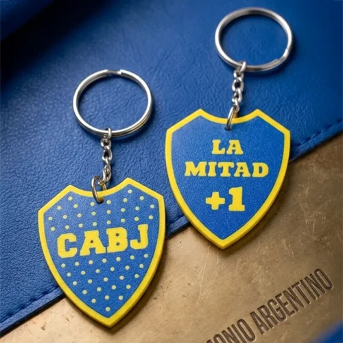 Llavero 3D Impresion Soraire Design Diseño Original Boca Escudo Logo