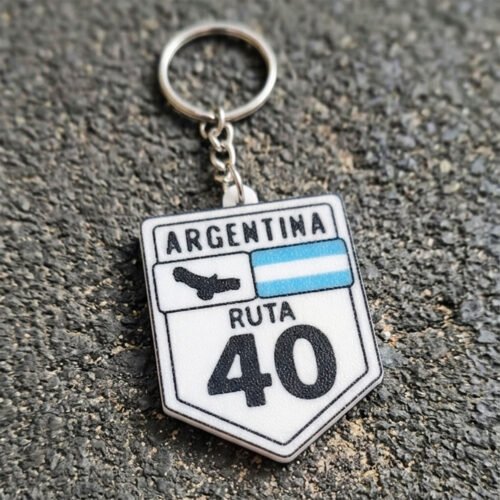 Llavero 3D Impresion Soraire Design Diseño Original Ruta 40 Logo Escudo Cartel