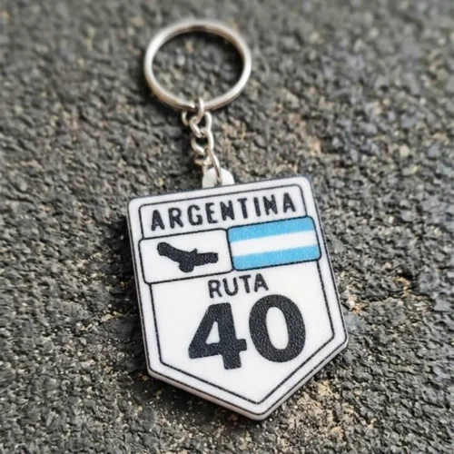Llavero 3D Impresion Soraire Design Diseño Original Ruta 40 Logo Escudo Cartel