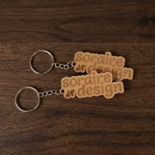 Llaveros MDF Fibrofacil Corte y grabado laser personalizados Soraire Design Rustico Madera (1)
