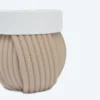 Mate 3D Ovillo de Lana Beige Detalle