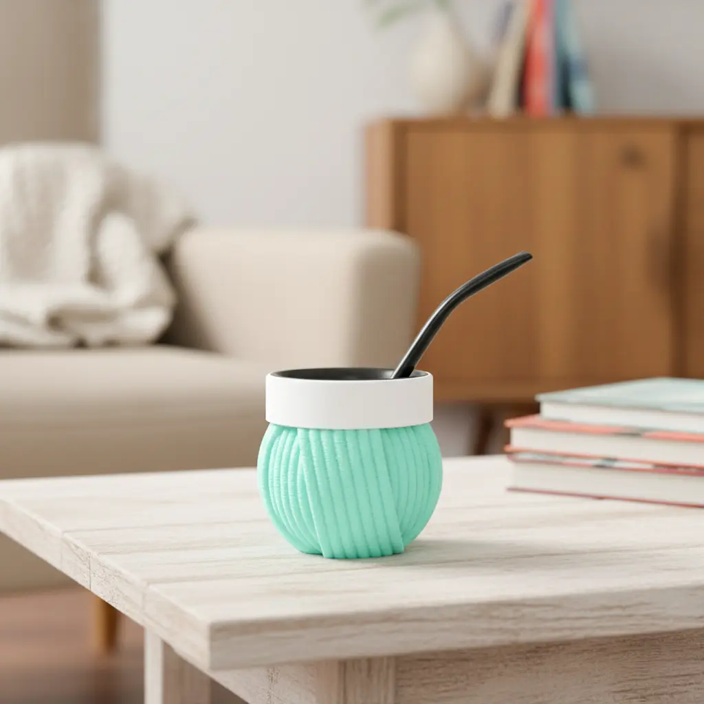 Mate 3D Soraire Design Ovillo de lana Tejido Textura (2)