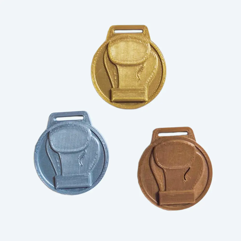 Medallas 3D Personalizadas Soraire Design Medalla 3D Guante de Box - Circular