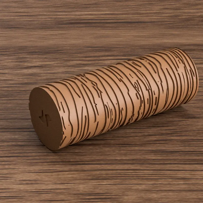 Rodillo textura 8cm - Madera RENDER