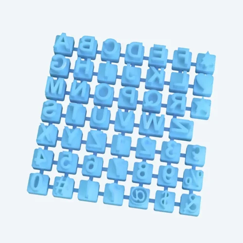 Sello Cortante Galletas Porcelana Ceramica Abecedario Numeros 5mm Soraire Design